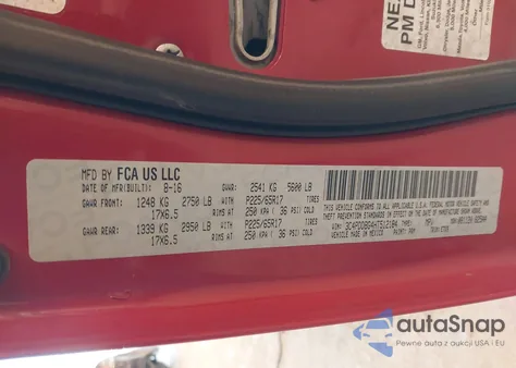 2017 Dodge Journey Sxt Awd from USA, damaged, VIN 3C4PDDBG4HT512184